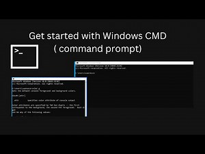 Windows CMD ( Command Prompt ) Tutorial : Part 1