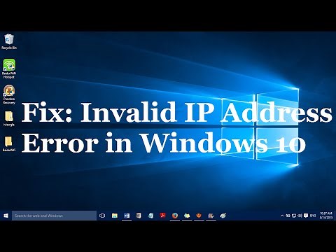 Fix: Invalid IP Address Internet Connection Error in Windows 10 and Windows 11