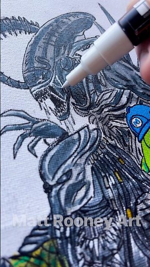 Drawing Alien Xenomorph #art