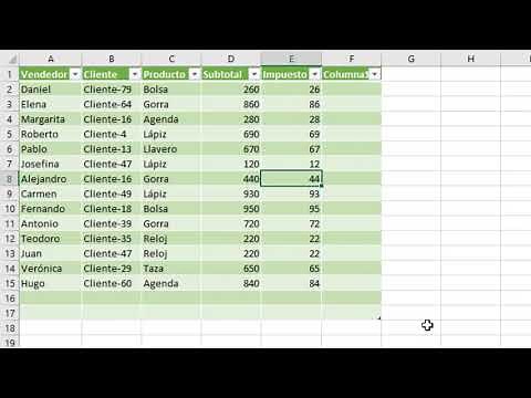 How to create and work with tables in Excel