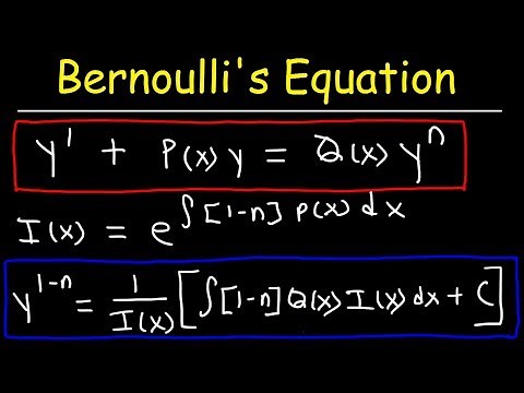 Bernoulli's Equation For Differential Equations