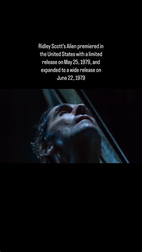 419 reactions · 29 shares | Ridley Scott’s Alien premiered in the United States with a limited release on May 25, 1979, and expanded to a wide release on June 22, 1979 | History of Cinema | Facebook