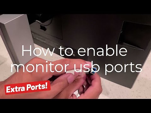 Enabling USB Ports on HP Monitor