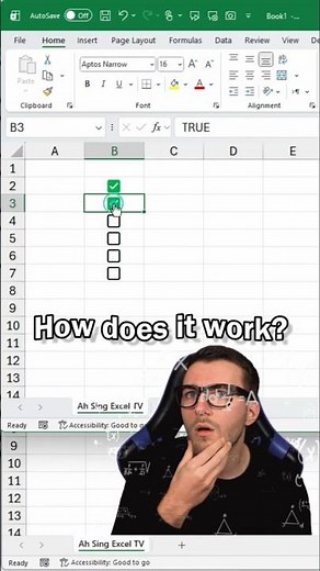 change checkboxes color🔥Excel tips #excel #checkbox