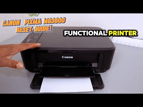 Canon Pixma MG3650, 3600 Series Printer Reset Guide!