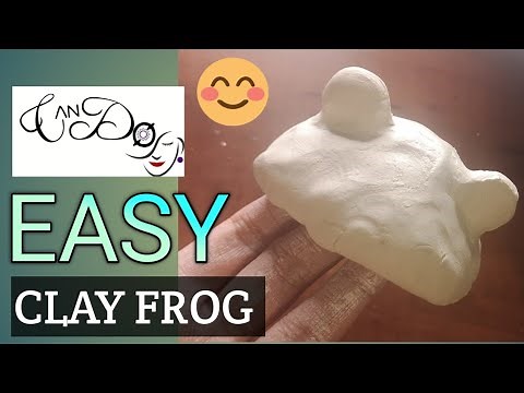 How to Make A Clay Frog Step By Step For Beginners| Easy Air Dry Clay Art Designs |DIY Frog |Part 1