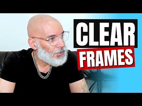 Clear Frame Glasses | Great for Spring and Summer | Men's Eyewear