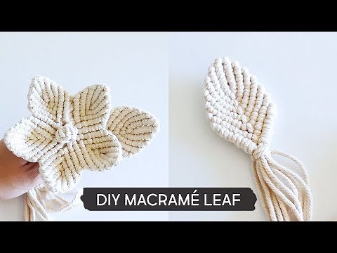 DIY Macramé Leaf