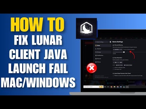 How To Fix Lunar Client Java Launch Fail Mac/Windows (New Easy Methods)