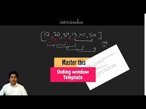 Solve any sliding window problem with my template !