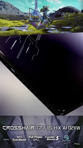 5.1K views · 48 reactions | Look, aim, fire with full power: The Crosshair Series is classified as elite-grade combat hardware, with the latest mobile processor and RTX50 Series laptop GPU enclosed in a sci-fi artillery-inspired, sleek chassis design. Learn more about the Crosshair here: https://msi.gm/S3A5164D | MSI Gaming | Facebook