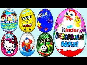22 Kinder Surprise Eggs Toy Story Barbie Masha and the Bear Cars Volkswagen Star Wars