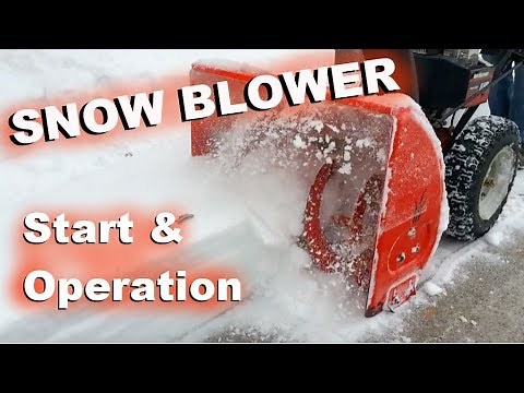 How to start a Snowblower