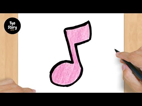 #219 How to Draw a Music Note - Easy Drawing Tutorial