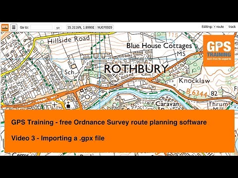 Free Ordnance Survey route planning software - 3 - Importing .gpx files