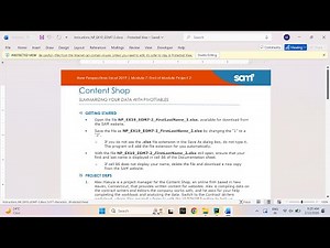 New Perspectives Excel 2019 | Module 7: End of Module Project 2 Content Shop