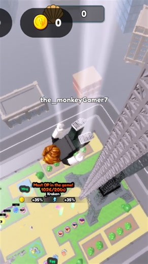 Jumping Off the Eiffel Tower in Roblox 🤯 | Epic Fall #shorts