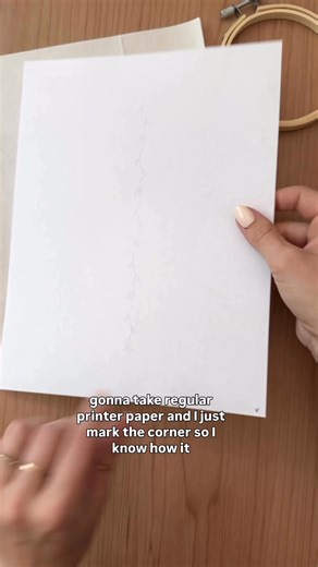 Here’s a quick tutorial explaining how to avoid using an entire peice of water-soluble paper for a small design 🫶🏻 | Thread Unraveled