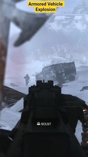 COD MW3 - Armored Vehicle Explosion (Frozen Tundra) #Shorts