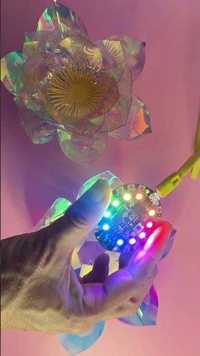 Glowing Lotus Flower - Easy Beginner Circuit Playground Express Project with MakeCode #adafruit