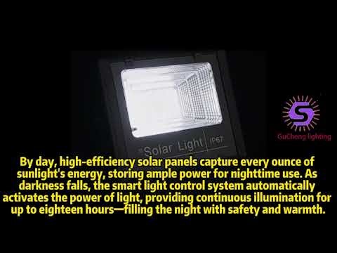 Smart Solar Floodlight: Light never ceases, rain or shine.#SolarLighting #Sustainability