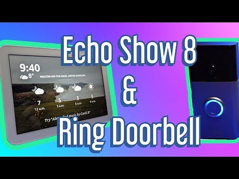 Amazon Echo Show 8 Ring Doorbell - Setup and Alerts