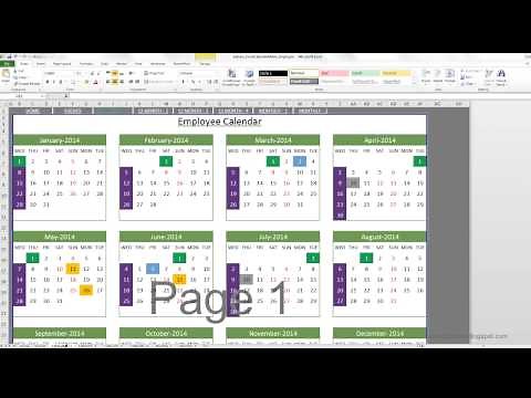 Event Calendar Maker (Excel Template)