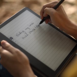 21K views · 144 reactions | Plot twist. Read AND write on it. Kindle Scribe can do more for you than ever before. https://amzn.to/3FhJrKE | Amazon Kindle | Facebook