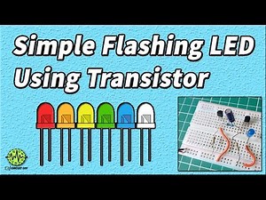 LED Flasher Using Transistor | Simple Flashing LED | LED Flasher