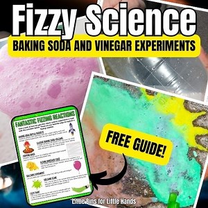 Baking Soda and Vinegar Science Experiments - Little Bins for Little Hands
