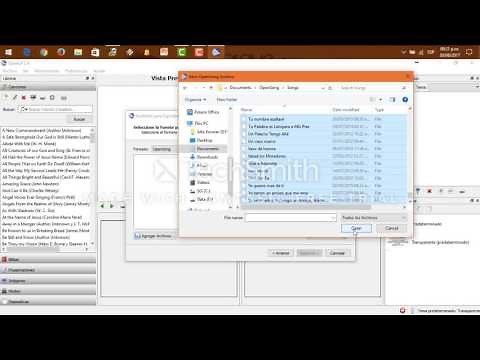 Importar Canciones a OpenLp
