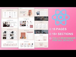 React Website Tutorial - Beginner React JS Project Fully Responsive - Book & Author Design Tutorial
