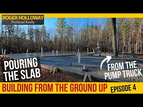 Monolithic Slab-On-Grade Concrete Foundation Pour - Ep. 4