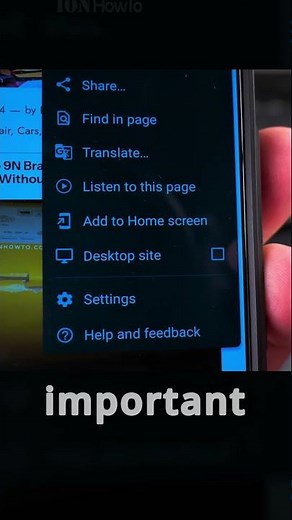 Android How to Add Website to Home Screen 1