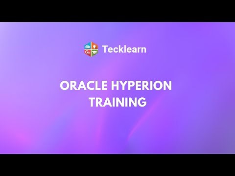 Oracle Hyperion Training