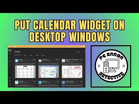How to Put Calendar Widget on Desktop Windows 11 - Full Guide (2025)