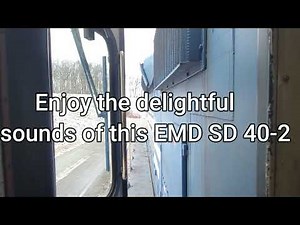 The Sounds of an SD 40-2 Switching a Cut of Cars