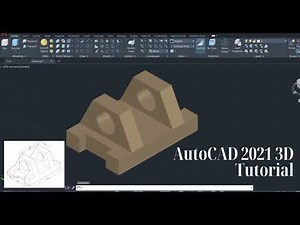 AutoCAD 2021 3D Tutorial (Part 2)