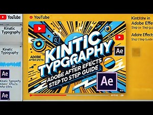 Kinetic Typography In Adobe After effects - Step By Step Guide.