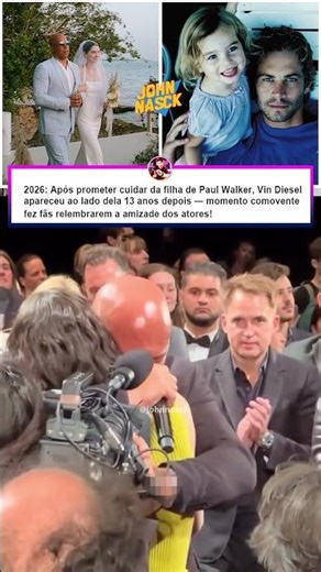 Vin Diesel e a filha de Paul Walker emocionaram fãs 😢 #shorts