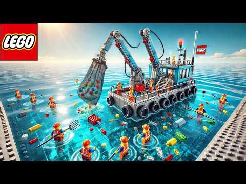 LEGO Boat Automatically Collects Floating Trash at Sea