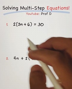 How to Solve Multi-Step Linear Equations 🤔 | Prof D