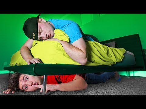 OVERNIGHT Survival Challenge in UNSPEAKABLE's House! (Preston vs Unspeakable)