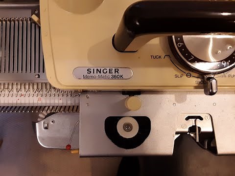 Singer 360K Memo Matic knitting machine I restored and tested in March 2022