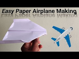 ✈️ Easy Paper Airplane Making | A4 Paper Plane for Beginners | Flies long and Straight ✈️