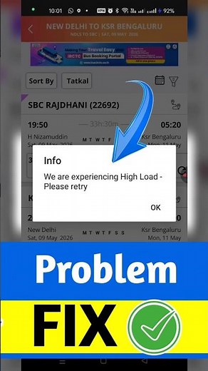 IRCTC High load Problem Solve ✅ IRCTC We are experiencing High Load Please retry error solution