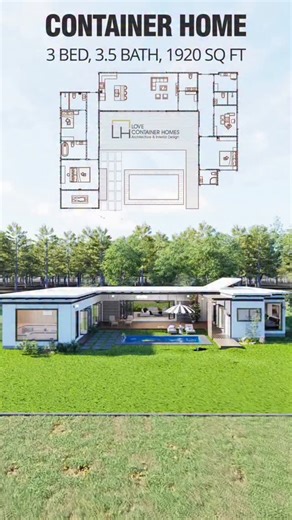 Affordable Shipping Container Homes on Instagram: "So many of you wanted to view this 3 bedroom container house plan. Here it is. Tell us honestly. Would you live in this container home? Rate this on a scale of 0 to 10. We specialize in architectural planning, engineering, design, and cost estimation of shipping container structures across all 50 states of the US. We Design Container Homes | Offices | Restaurants | Gyms | Cafes, and more! Message/Email us to acquire custom architectural plans an