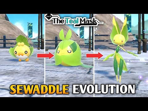 How To Evolve Sewaddle Into Swadloon & Leavanny In Pokemon Scarlet & Violet DLC : The Teal Mask