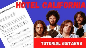 🏩 HOTEL CALIFORNIA (The Eagles) |  Tutorial Guitarra Fácil 🎸 — Clases de Guitarra Online