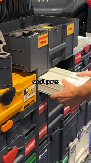 Love how compact these systainer³ S 76 are! Perfect for storing small parts and can easily be stored within a Rack/6 or Rack/2 allowing them to be integrated into a full systainer stack! 👀 • For more information on how to maximize your storage space with systainer, please visit our website, systainer.store 😎🤝 •⁣⁣ • • #toolbox #toolbag #festool #festoolfan #electrician #plumber #plumbing #woodworker #woodworking #journeyman #painter | Systainer USA